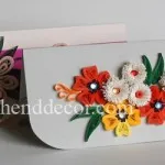 Cum sa faci un magnet pe frigider in tehnica quilling - decor Caleidoscop