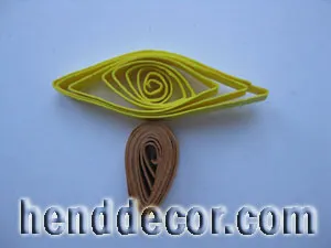 Cum sa faci un magnet pe frigider in tehnica quilling - decor Caleidoscop