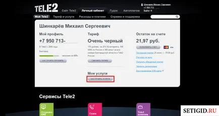 Cum pot afla ce servicii sunt conectate la Tele2