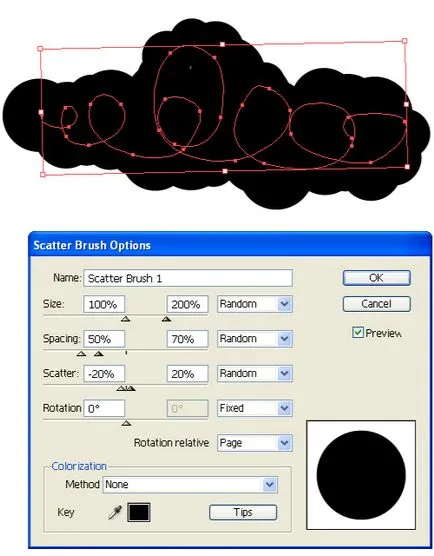 В Adobe Illustrator да се направи облак използване разпръсна четка ~ отбелязва Microstock