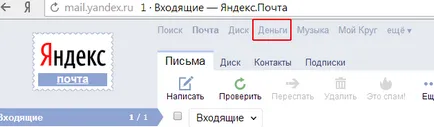 Hogyan lehet regisztrálni Yandex pénzt