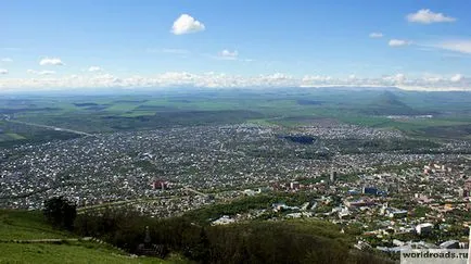 A felvonó a csúcsra Pyatigorsk Mashuk, a világ útjain