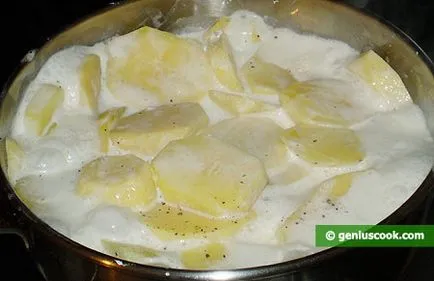 Картофи със сметана на френски, вегетариански ястия, брилянтни готвене - рецепти за вкусна и