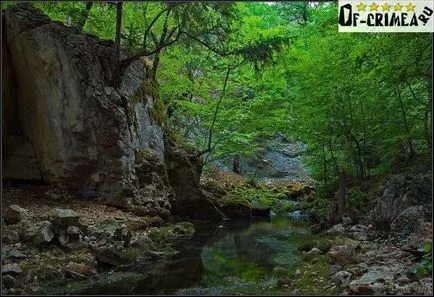 Canyon és folyami Uzundzha a Krímben - Beszámoló a képek és videó