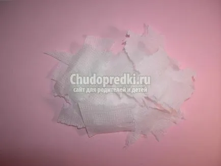 Аплікація з серветок «овечка»